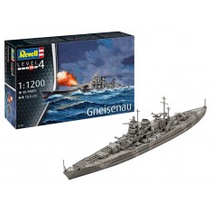 1/1200 Starter Kit - Battleship Gneisenau (kits, Basic paints, brushes, glue)