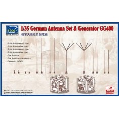 1/35 WWII German GG400 Generator & Antenna Set w/PE (2pcs)