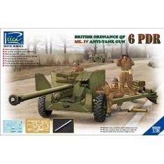 1/35 British Ordnance QF 6-pdr Mk.IV Anti-Tank Gun with Metal Gun Barrel