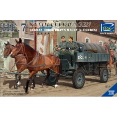 1/35 German Horse Drawn Wagen HF.7 (HF.7+2 Figures+2 Horses)