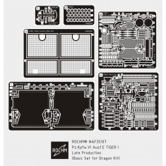 1/35 PzKpfw VI Ausf.E Tiger I Late Production Basic Detail Set for Dragon kits