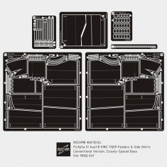1/35 PzKpfw VI Ausf.B King Tiger Fenders & Side Skirts Conventional Ver for Meng Model