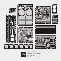 1/35 PzKpfw V Panther Ausf.D Mid Production Basic Detail Set for Tamiya kits
