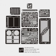1/35 PzKpfw VI Ausf.B King Tiger Porsche Turret Ver. Basic Detail Set for HobbyBoss kits