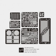 1/35 PzKpfw VI Ausf.B King Tiger Porsche Turret Ver. Basic Detail Set for MENG kits