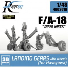 1/48 F/A-18 Super Hornet Landing Gear for Hasegawa kits