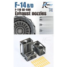 1/72 F-14 Tomcat Exhaust Nozzles for Finemolds (opened)