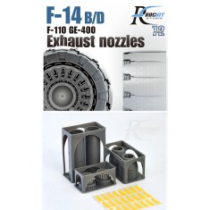 1/72 F-14 Tomcat Exhaust Nozzles for Great Wall Hobby (closed)