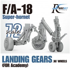 1/72 F/A-18 Landing Gears with Weighted Whells Set for Academy kit