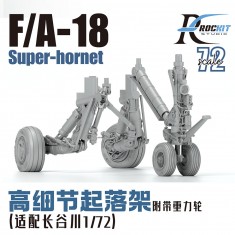 1/72 F/A-18 Landing Gears with Weighted Whells Set for Hasegawa kit