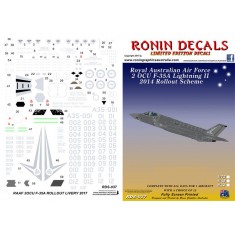 1/48 RAAF 2 OCU F-35A Lightning II Roll Out 2014 Decals for Kitty Hawk kits