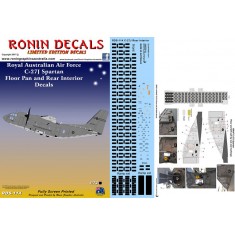 1/72 RAAF C-27J Spartan Floor Pan & Rear Interior Decals for Italeri kits