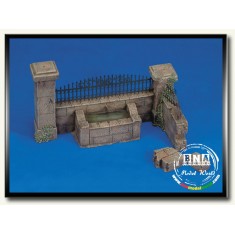 1/35 Wall with Fountain
