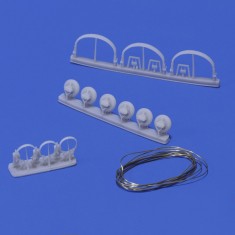 1/16 WWII German Tanker Head Phones set