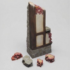 1/16 German House Ruin Corner