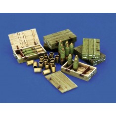 1/35 WWII Italian 100/7 100mm Ammunition with Wooden Crates set