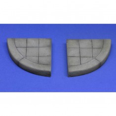 1/16 Sidewalk Corner (2pcs, plaster)