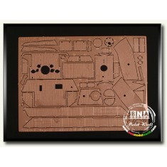 1/35 WWII German Panther A Early Scraped Zimmerit for Dragon kit