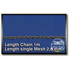 Metal Chain (D) Length Single Mesh 2.8mm