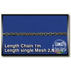 Metal Chain (E) Length Single Mesh 2.8mm