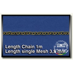 Metal Chain (F) Length Single Mesh 3.5mm