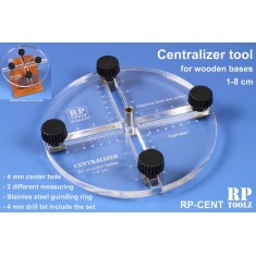 Centralizer Tool with 4mm Drillbit for Wooden Bases 10-80mm