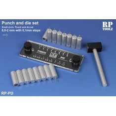 Punch and Die Set (w/16 punches from 0.5mm to 2mm)