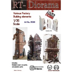 1/35 Various Factory Building Elements (Ceramic)