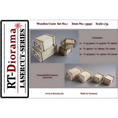 1/35 Wooden Crate Set (4pcs) No.1