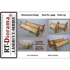 1/35 Church Pews (long, 2pcs)