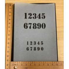 1/35 Airbrush Stencil: Numbers