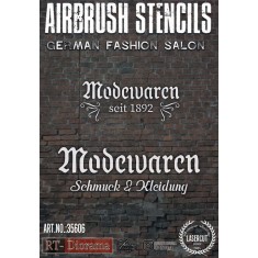 1/35 Airbrush Stencil: German Fashion Salon