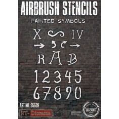 1/35 Airbrush Stencil: Painted Symbols