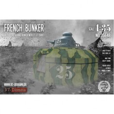 1/35 French Bunker with FT17 Turret