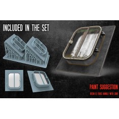 1/35 Rooftop Window Hatch Set