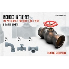 1/35 WWII Factory Pipe Misc. 4mm