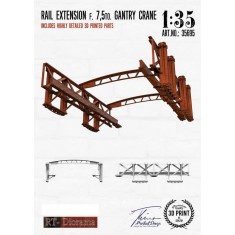 1/35 WWII Factory Rail Extension f. 7.5to. Gantry Crane