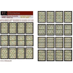 1/35 Printed Accessories: Lead-Glass Windows (green)