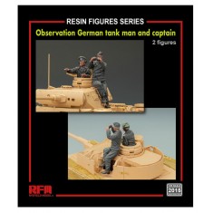 1/35 Observation German Tank Man and Captain (2 resin figures)