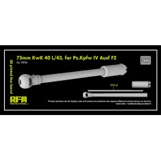 1/35 PzKpfw IV Ausf F2 Gun Barrel 75mm KwK 40 L/43 for RFM/Border/Takom kit