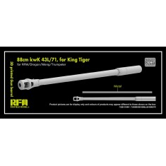 1/35 King Tiger Gun Barrel 88mm kwK 43L/71 for Rye Field/Dragon/Meng/Trumpeter