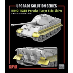 1/35 King Tiger Porsche Turret Side Skirts Upgrade Set for Rye Field #5164/5165
