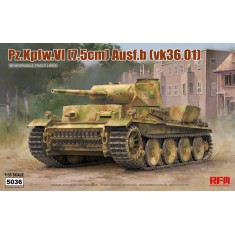 1/35 PzKpfw. VI 7.5cm Ausf.B (vk36.1) w/Workable Tracks