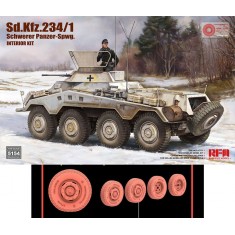 1/35 Sd.Kfz. 234/1 Schwerer Panzer-Spwg with Road Wheels ver.1