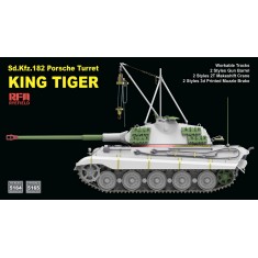1/35 Sd.Kfz.182 King Tiger Porsche Turret with 2T Crane, Full Interior and Workable Tracks