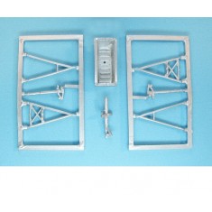 1/144 C-119 Boxcar, AC-119 Landing Gear for Roden kits (white metal)