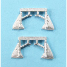 1/144 Hurricane Landing Gear for Sweet Aviation Models (2 sets, white metal)