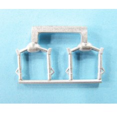 1/144 Spitfire Landing Gear for Eduard kits (2 sets, white metal)