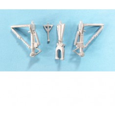 1/144 C-54/DC-4 Skymaster Landing Gear for Minicraft kits (white metal)