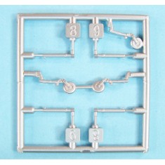 1/144 MiG-21 Landing Gear for Eduard kits (2 sets, white metal)